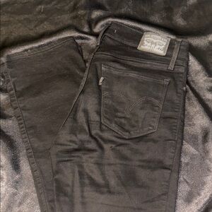 Levi's Black Shaping Straight Jeans